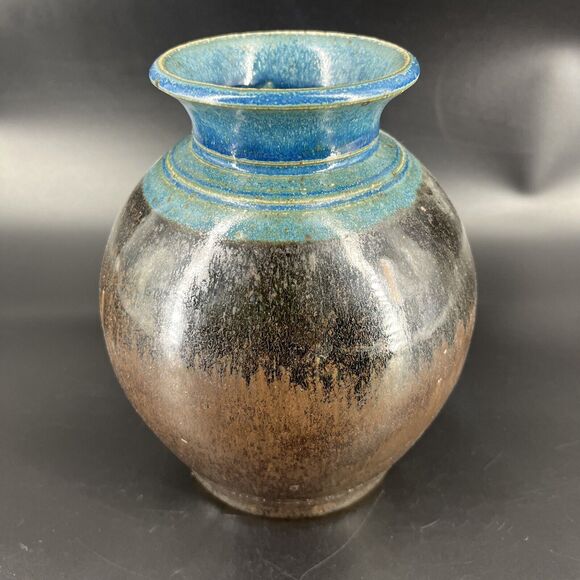 Studio | Accents | Hand Thrown Studio Art Pottery Stoneware Clay Vase ...